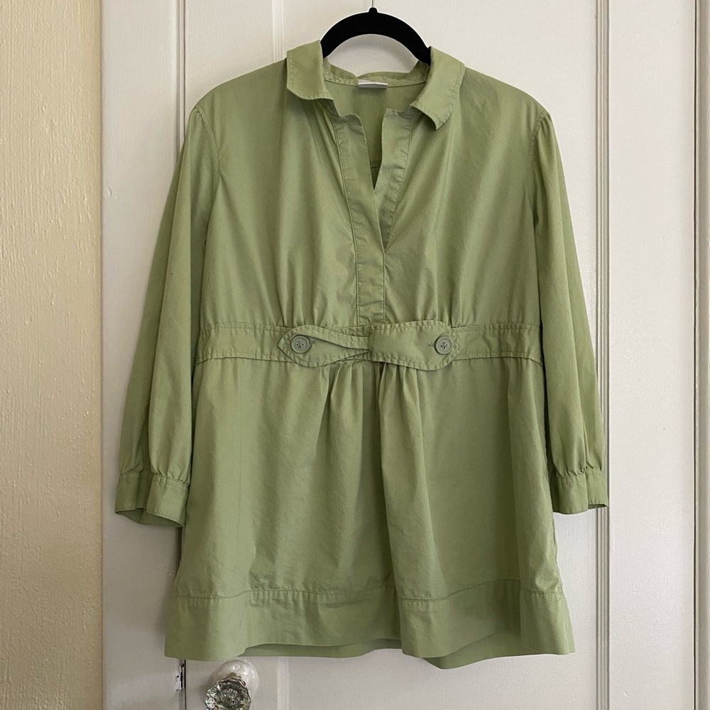 5/$25 Motherhood Maternity Light Green Blouse